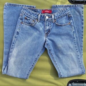 Levi's Light Blue Superlow Flare leg Jeans